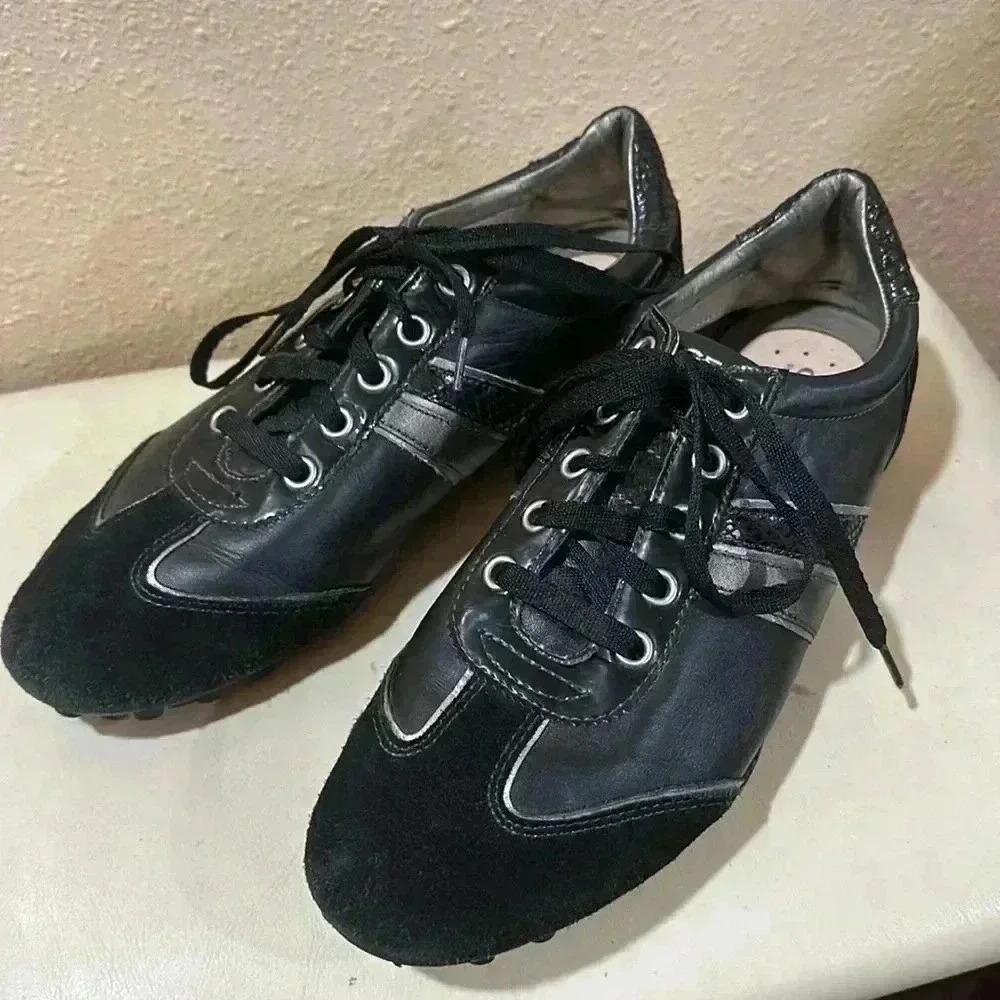 Geox leather walking shoes size 10